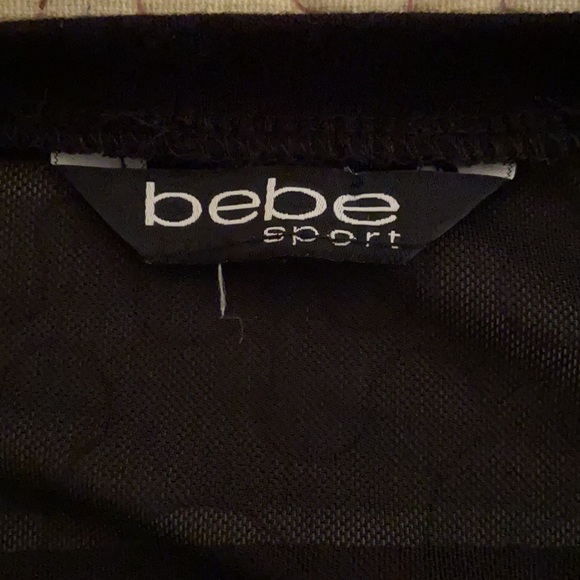 Black Bebe sport top - Picture 3 of 4